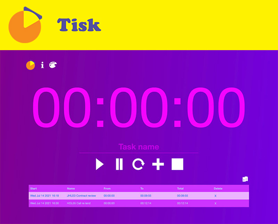 Tisk timer web app